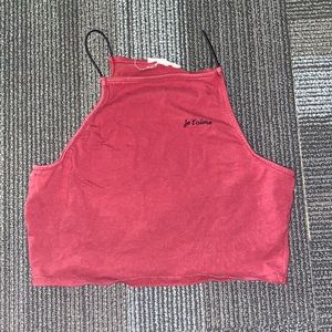 Then strap sleeveless crop top